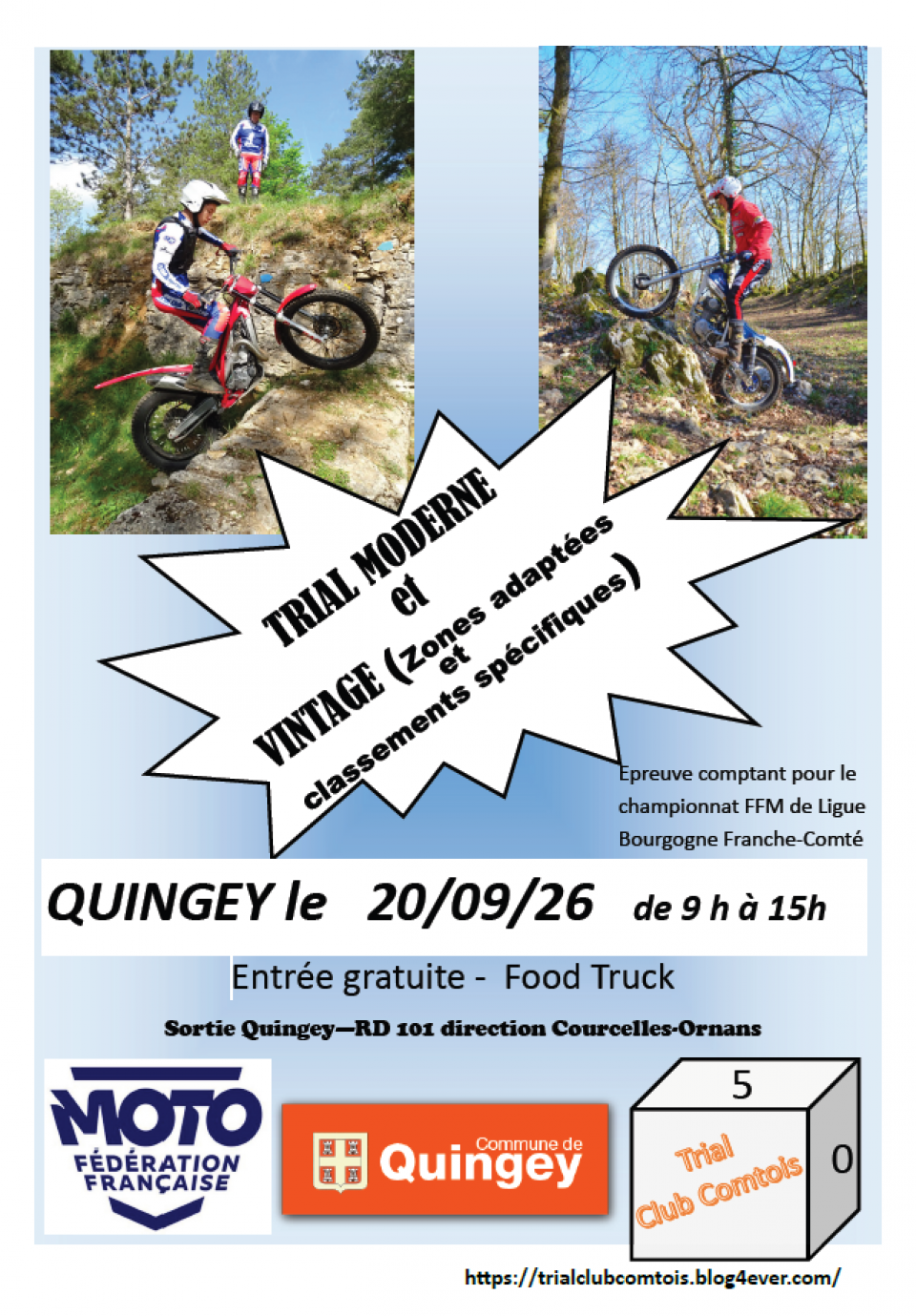 Trial Moderne & Ancienne QUINGEY -  ANNULÉ